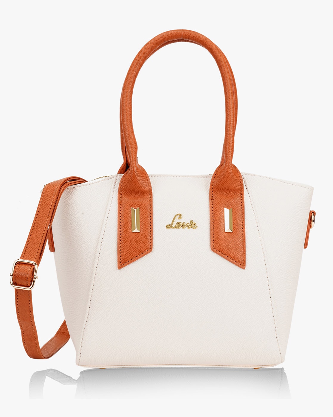 Buy Lavie Women's Chandra Medium Tonal 2C Satchel Bag Beige Ladies Purse  Handbag at Amazon.in