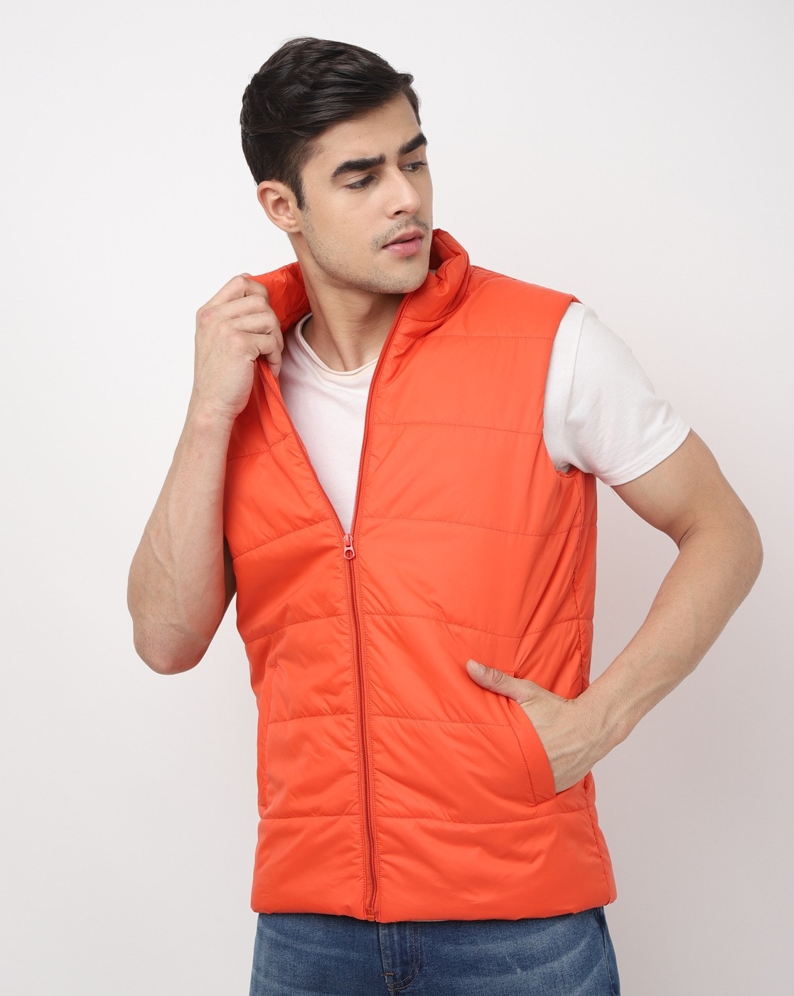 TWOCRAZIIE Half Sleeve Colorblock Men Jacket - Buy TWOCRAZIIE Half Sleeve  Colorblock Men Jacket Online at Best Prices in India | Flipkart.com