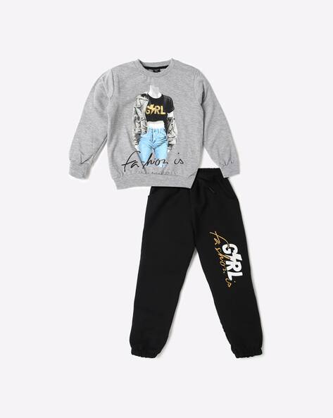 Hoppipola Graphic Print Sweatshirt & Joggers Set