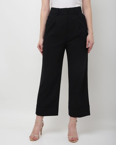 Buy Black Trousers Pants for Women by Marks Spencer Online