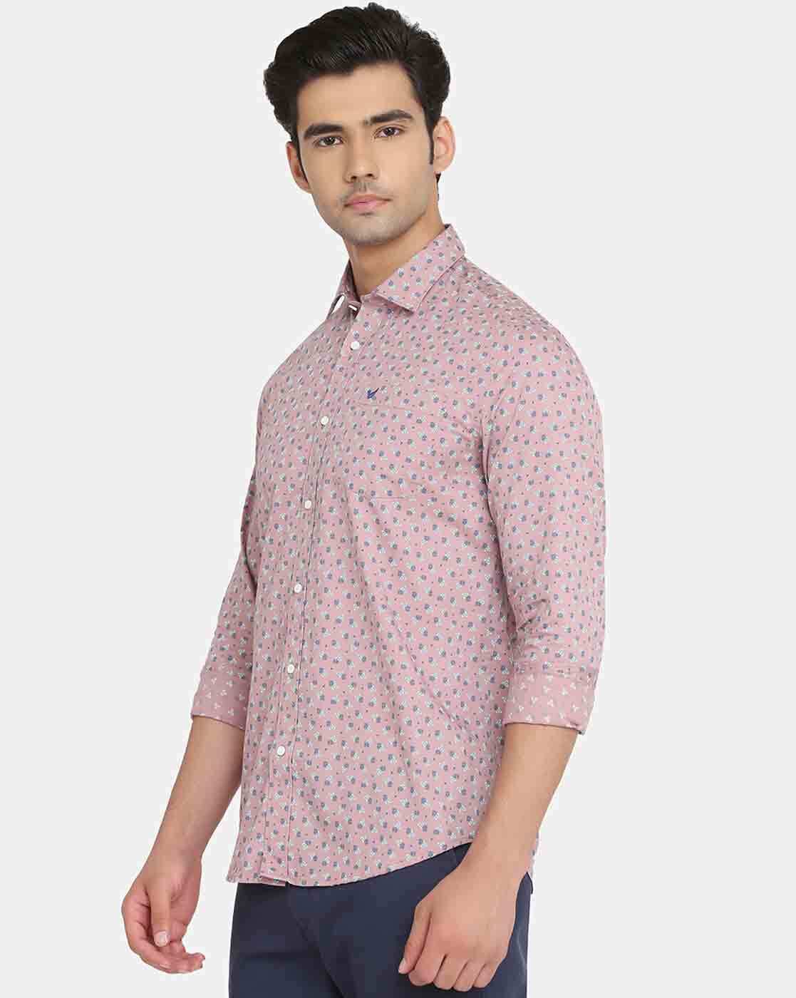 Blackberrys Pink Slim Fit Shirts