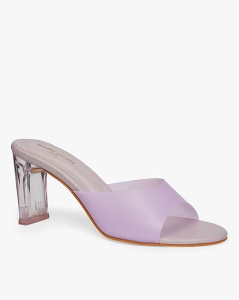 Open-Toe Block Heeled Sandals