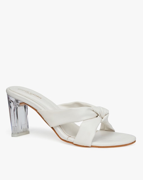 White pierre discount cardin heels