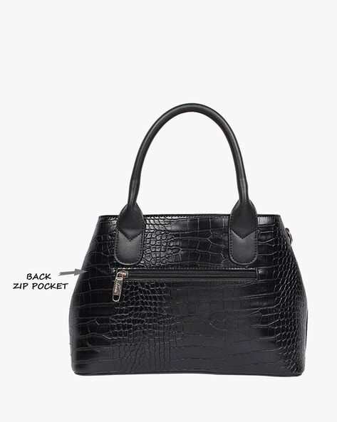 Croc clearance embossed satchel