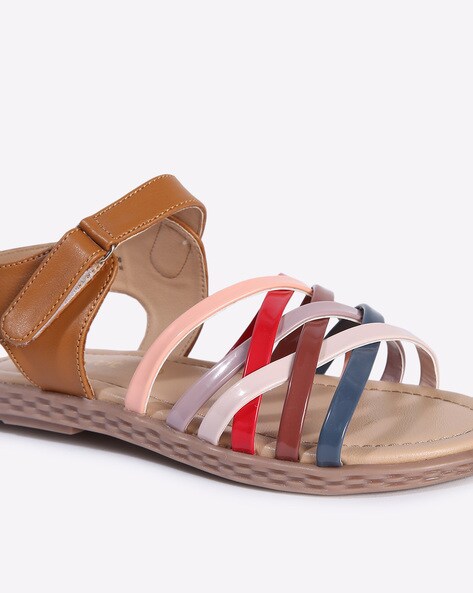 Buy Beige Sandals for Girls by Wotnot Online Ajio