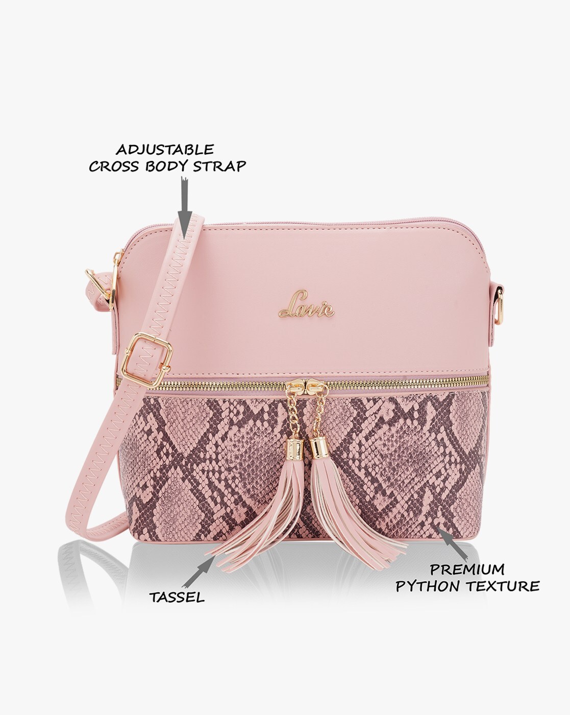 Lavie pink shop sling bag