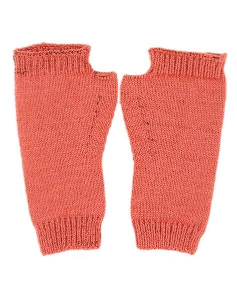 Orange store winter gloves