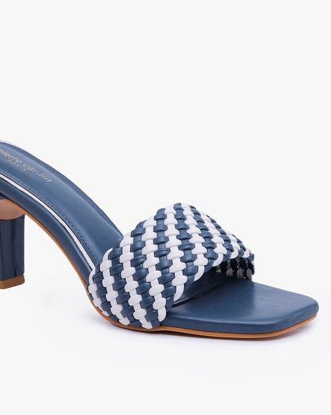 Buy Navy Blue Heeled Sandals for Women by PIERRE CARDIN Online