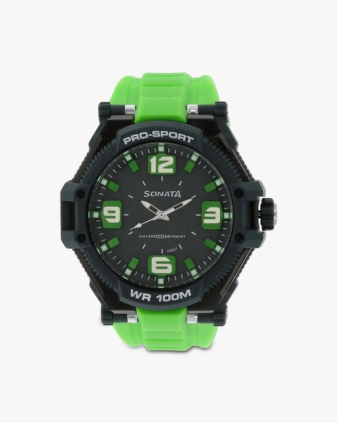 Sonata best sale green watch