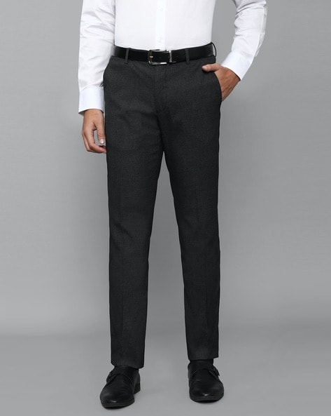 Buy Van Heusen Black Regular Fit Trousers for Women Online  Tata CLiQ