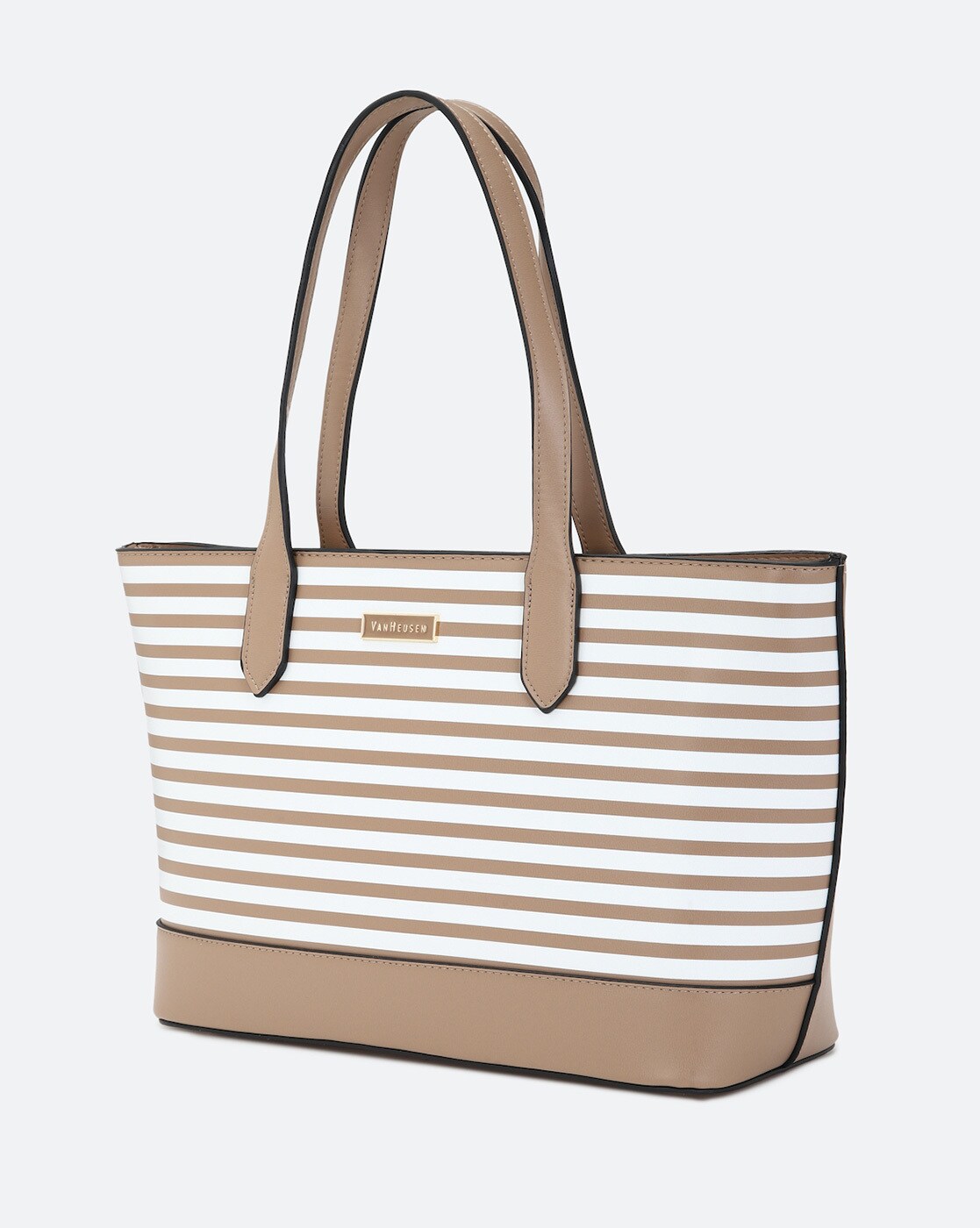 Buy VAN HEUSEN Women Black, White Tote Black With White Online