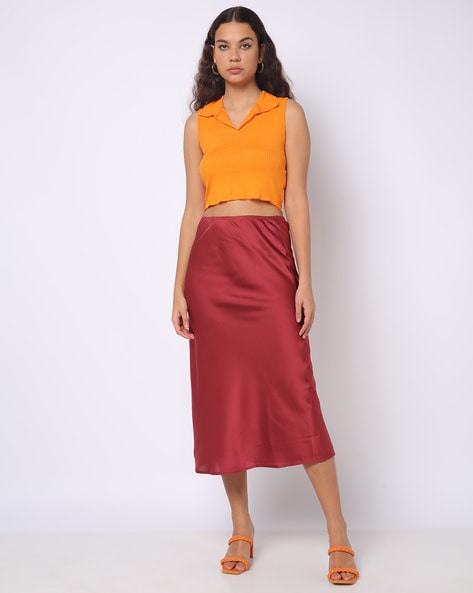 Cheap hotsell satin skirts