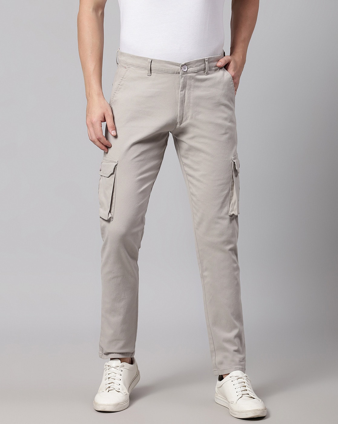 Relaxed Fit Cargo Pants - Gray - Men | H&M US
