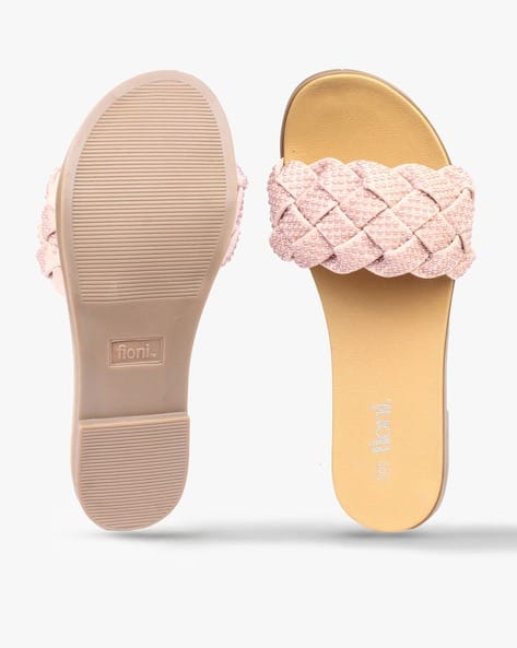 Embellished Slip-On Flat Sandals