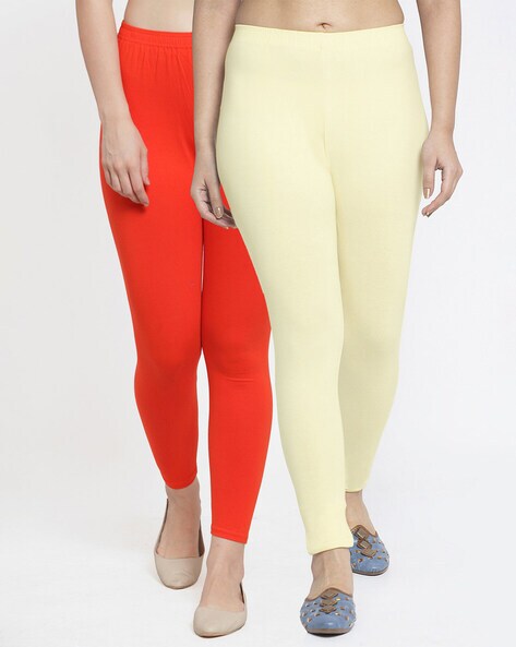 Buy online Multicolored Cotton Jegging Combo from Capris & Leggings for  Women by Tulsattva for ₹409 at 59% off | 2024 Limeroad.com