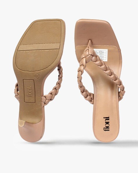 Buy Nude Flat Sandals for Women by Steppings Online | Ajio.com