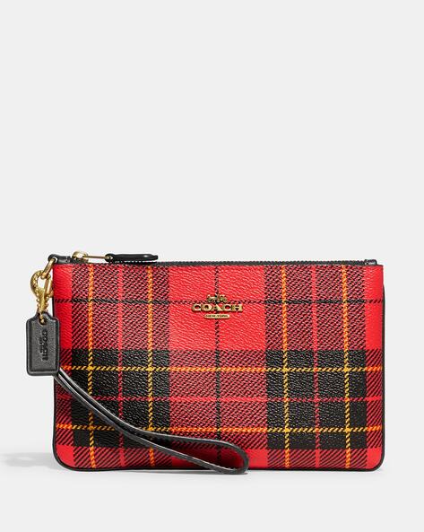 Coach store wristlet red