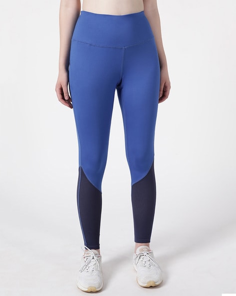 DryMove™ Pocket-detail sports tights - Steel blue - Ladies | H&M IN