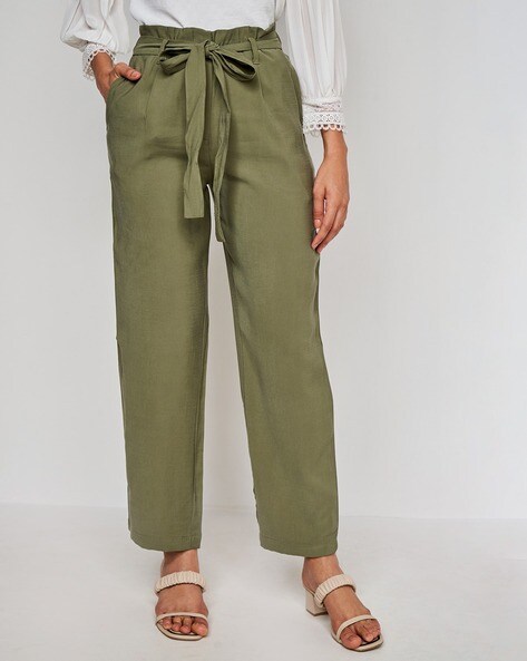 Buy Ecru Trousers & Pants for Women by ProEarth Online