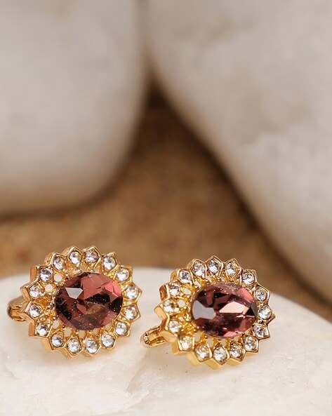 Round Turqoise Stone Earrings – Gulaal Jewels