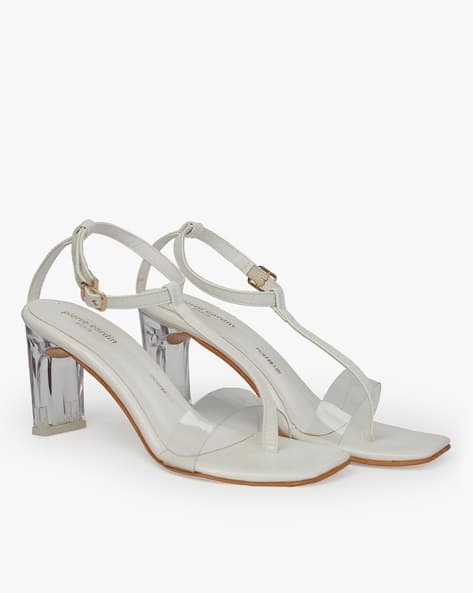 Topshop Nico Heels T-Strap Chunky Heeled Sandals