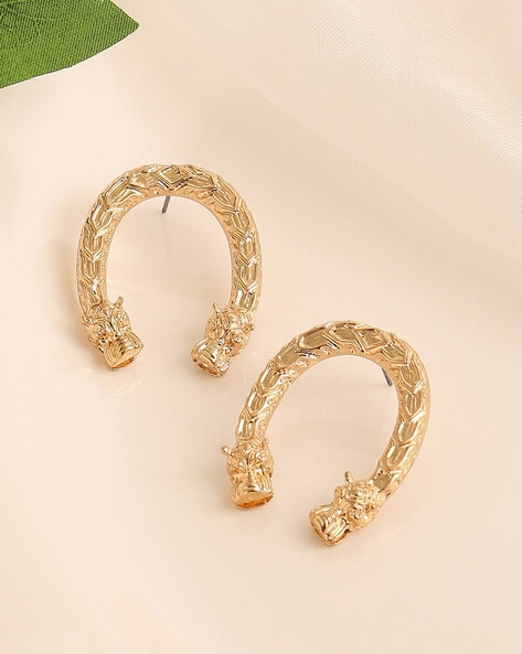 Garnet Drop Earrings in Gold - JusticeJewelers