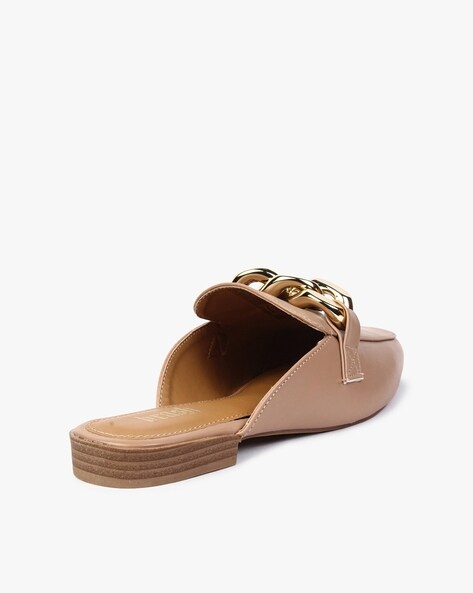 Amazon.com | JeimPoey Womens Open Toe Slides Flat Sandals Studded Slip on  Crossed Strap Beach Slipper | Slides