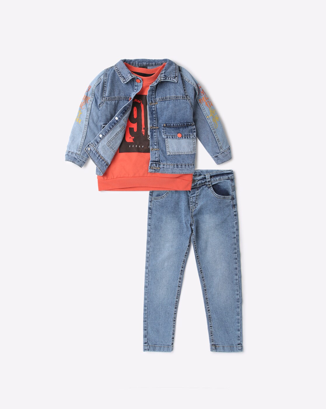 Z&G trends Party Wear Boys Designer Denim Jacket Suit, 3 to 10 at Rs  1100/set in Mumbai