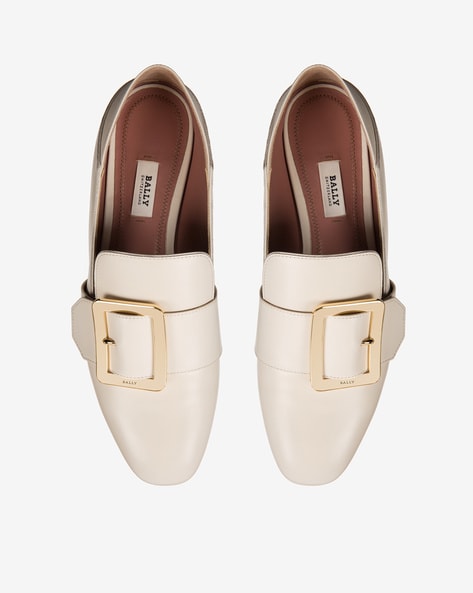 Womens bally discount loafers