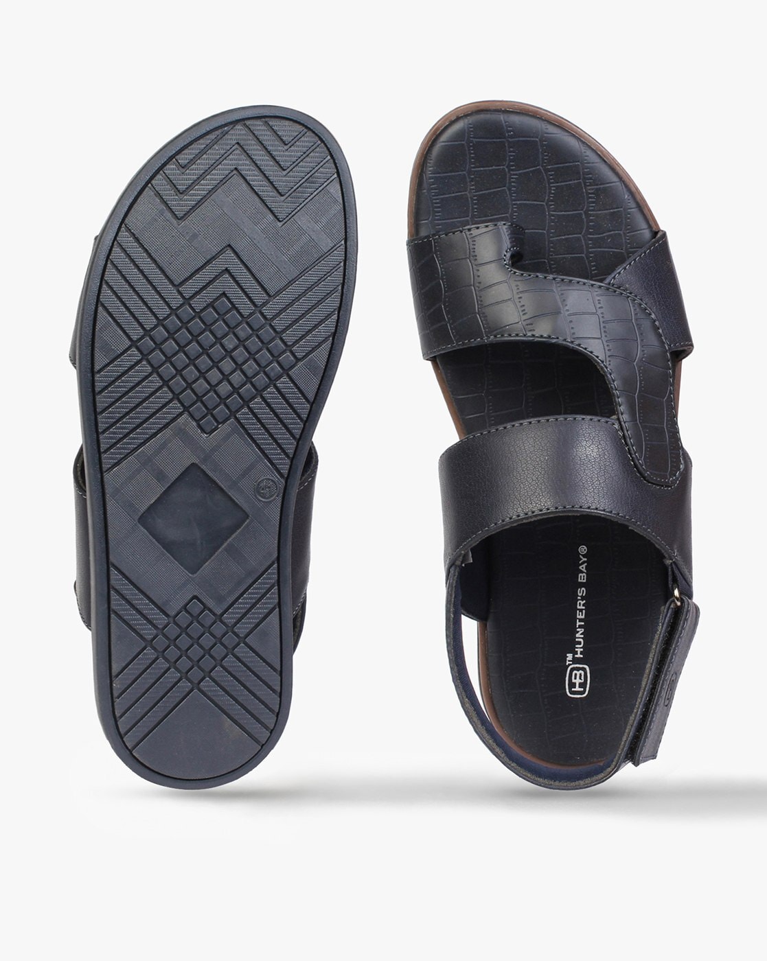 Buy Black Sandals for Men by HUNTERS BAY Online | Ajio.com