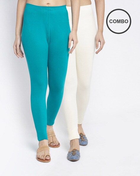 Buy Grey & Mustard Leggings for Women by MISSIVA Online | Ajio.com