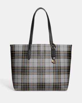 coach black highline medium cross grain leather tote.jpg