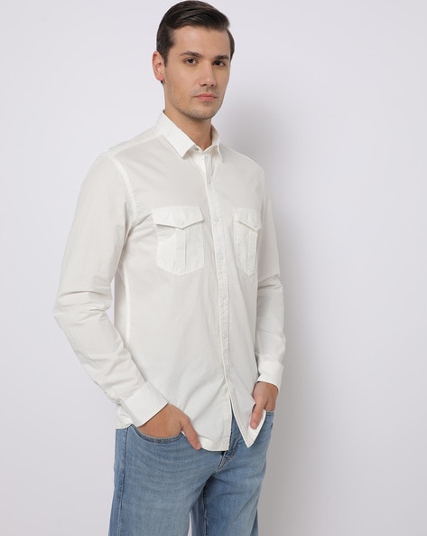 Buy White Shirts for Men by DNMX Online | Ajio.com