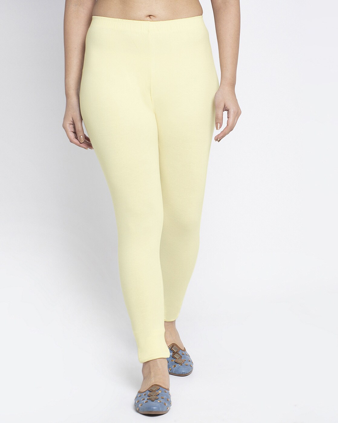 Buy Dark Skin & Cream Leggings for Women by GRACIT Online