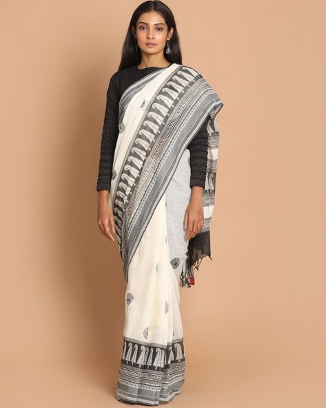 ajio pure cotton sarees