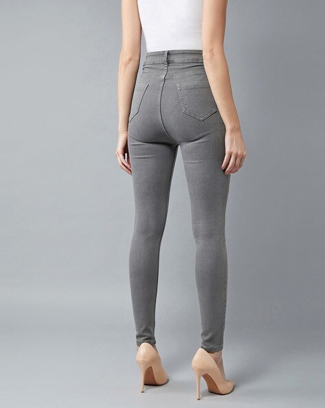 frame grey skinny jeans