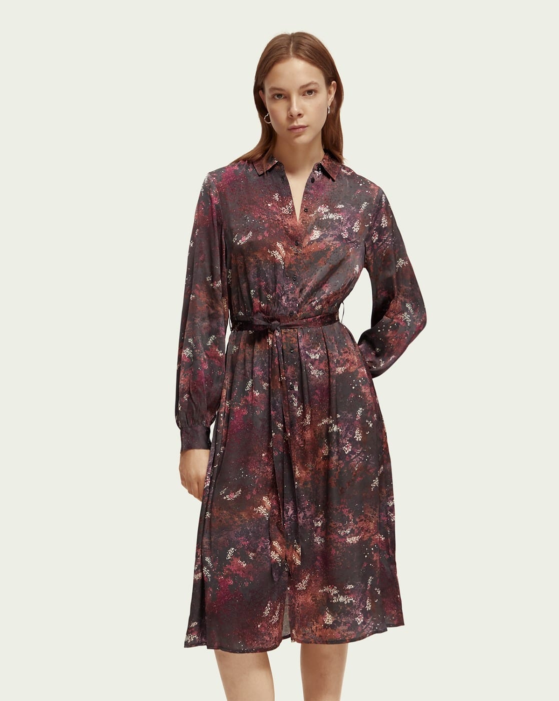 button front jersey dress Batwing Button-Down Jersey Dress Small / Jersey