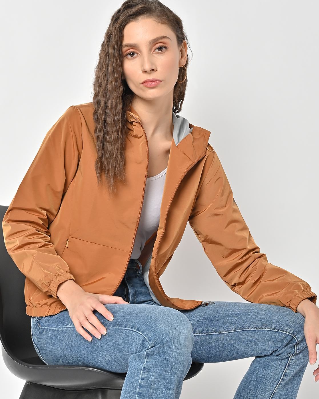 Buy Beige Jackets & Coats for Women by JUSTANNED Online | Ajio.com