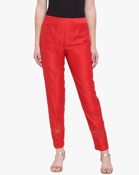 Buy Red Trousers & Pants for Women by RIVI Online