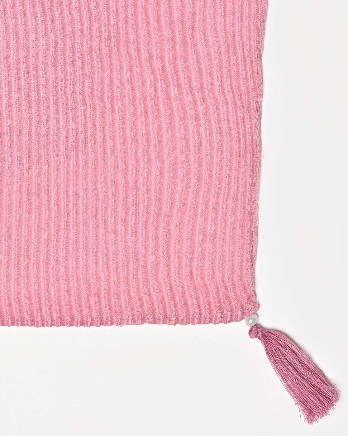 Buy Pink Stoles & Scarves for Women by MATCHITT Online | Ajio.com