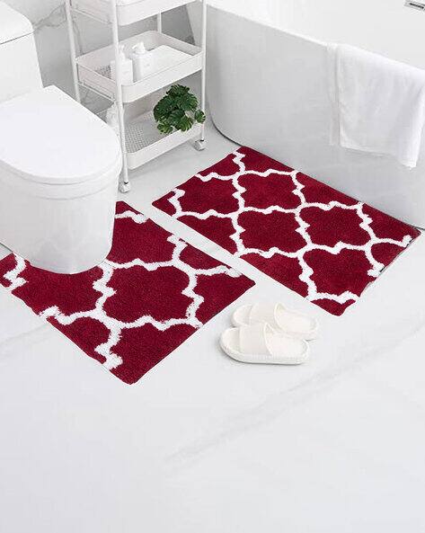 AAZEEM Set of 2 Anti-Skid Bath Mats