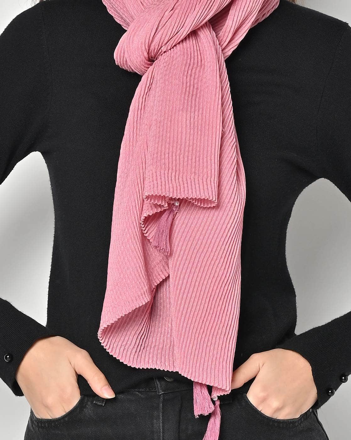Buy Pink Stoles & Scarves for Women by MATCHITT Online | Ajio.com