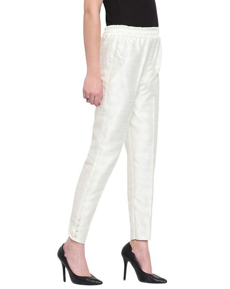 White Leather Pants  Bloomingdales