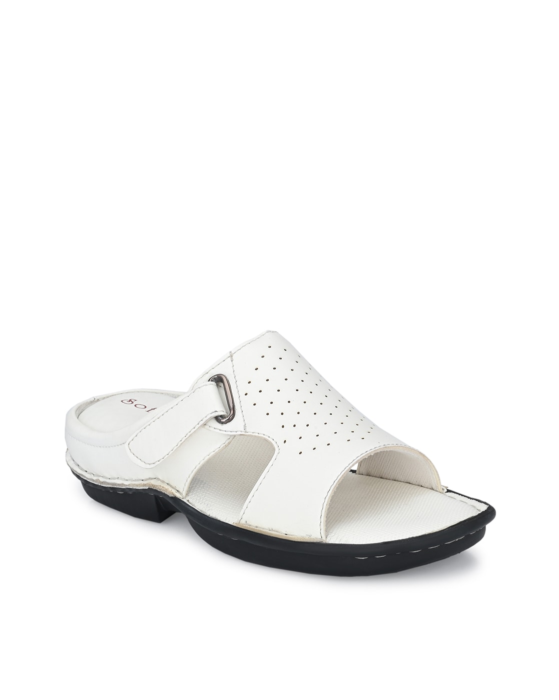 Men's white discount sandals closed toe