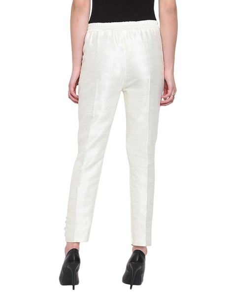 Buy White Trousers & Pants for Women by JAIPURATTIRE Online