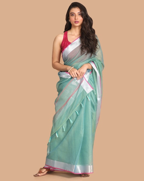 These Linen Sarees Will Add A Chic Touch To Your Office Wear