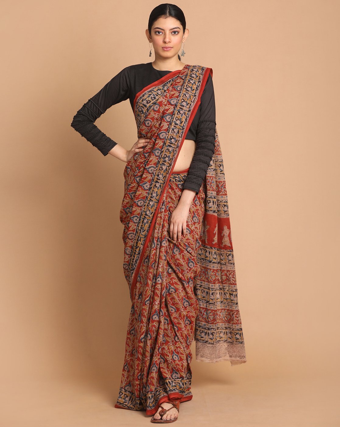 Buy Beige Sarees for Women by Jinal & Jinal Online | Ajio.com