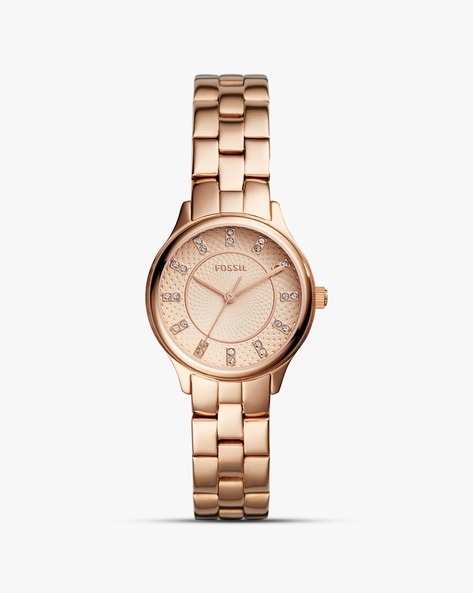 Buy FOSSIL Women Analogue Rose Gold Watch BQ1571 Rose Gold Color Women AJIO LUXE