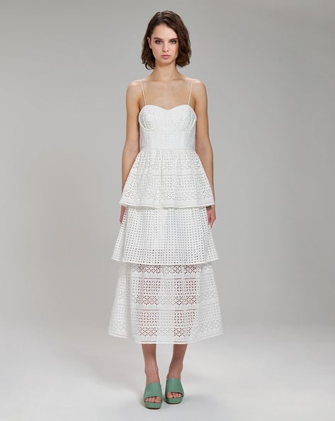 Buy White Dresses for Women by Self Portrait Online