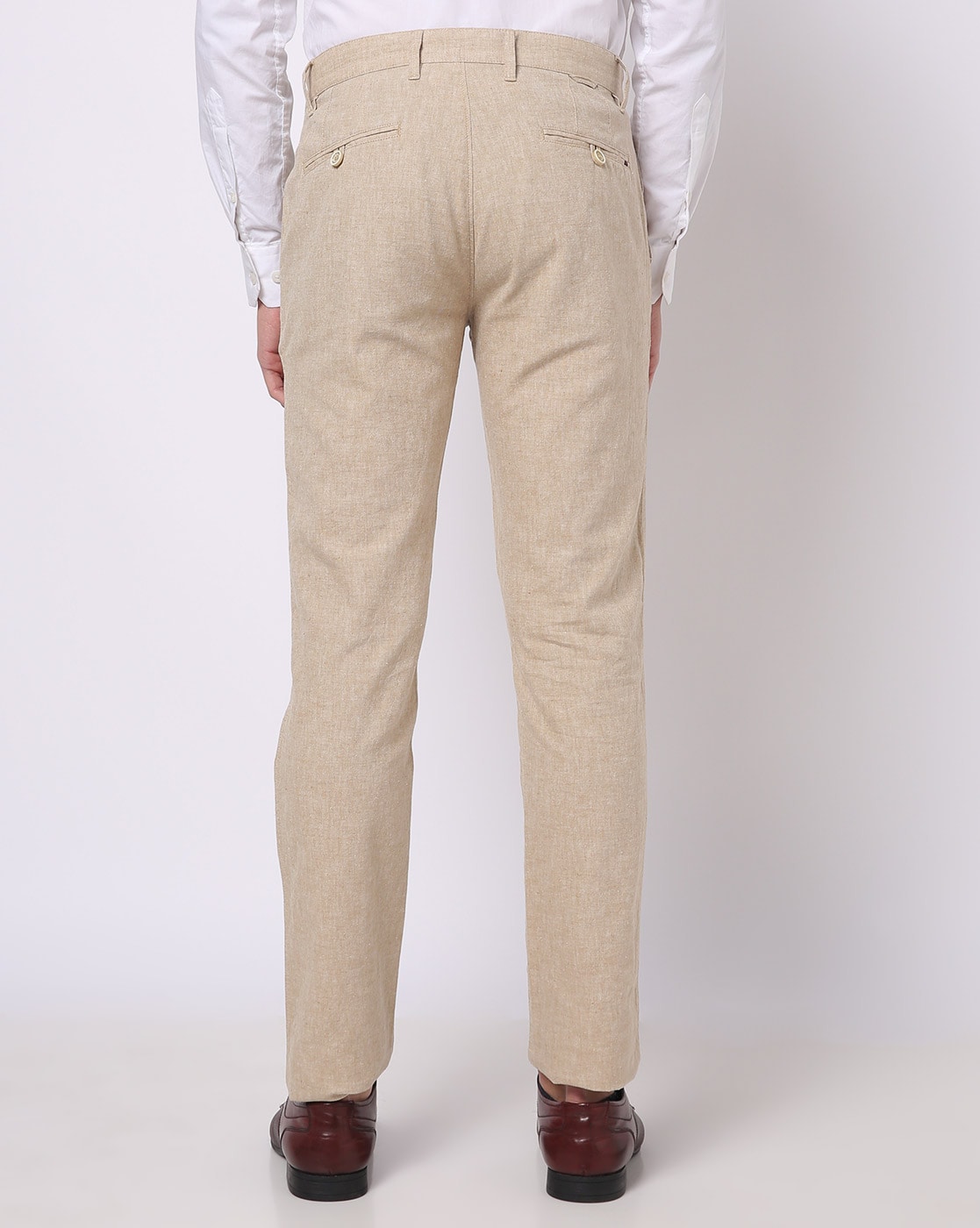 Buy Beige Trousers & Pants for Men by NETPLAY Online | Ajio.com